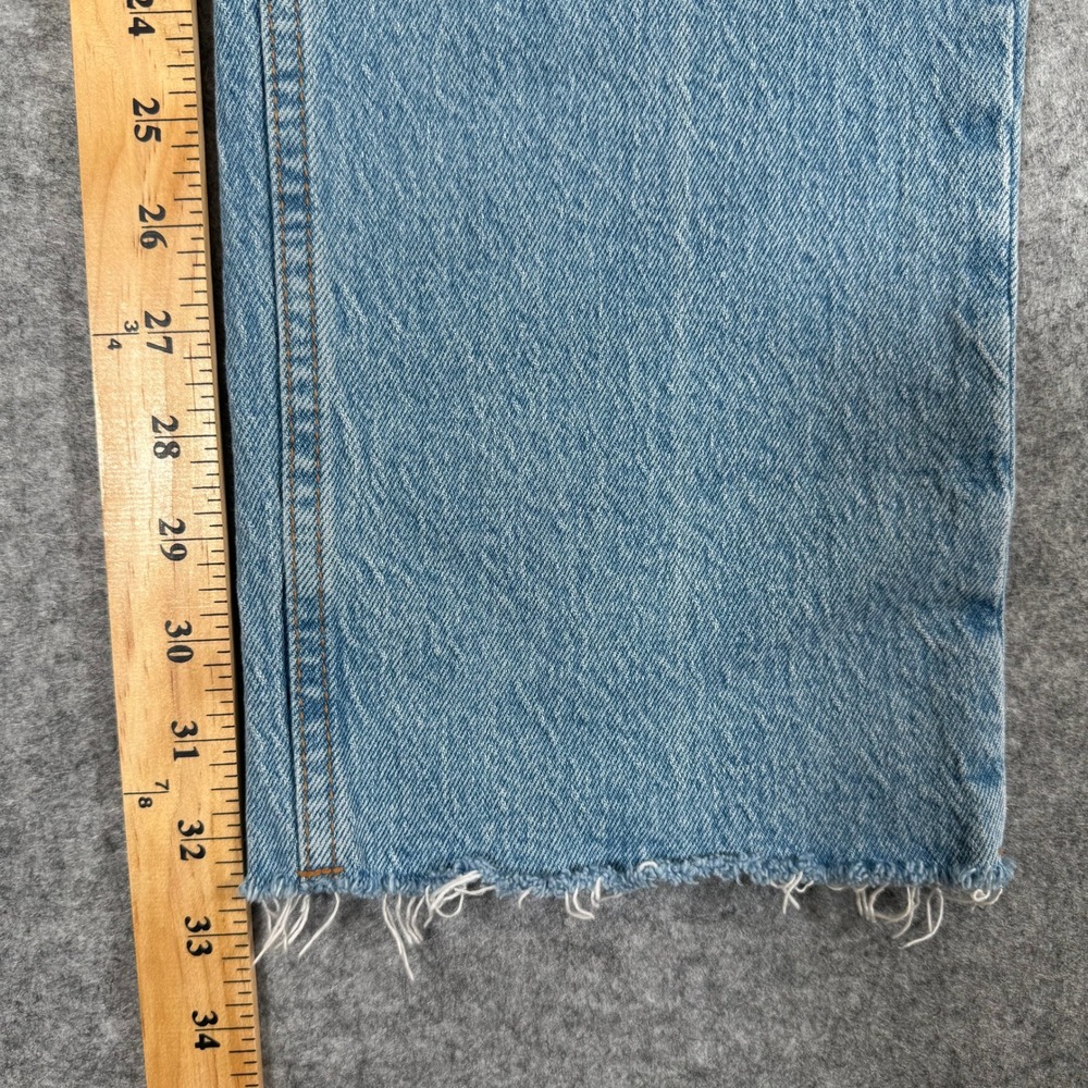 Abercrombie & Fitch Curve Love 90s Straight Ultra High Rise Jeans Light 28 6L - Picture 10 of 11